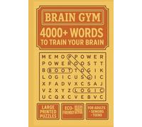Brain Gym Word Search: 4000+ Word Search Brain Puzzle Game Ultimate Challenge | 6 X 9 | Eco-Friendly | Solutions through QR code Scan | Easy to Read, ... Holidays, Vacations, Camping and Travel
