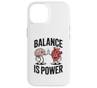 Brain Heart Hi-Five Emotional Intelligence Balance Is Power Coque pour iPhone 14
