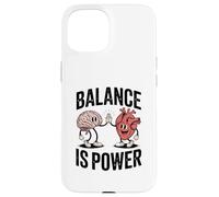 Brain Heart Hi-Five Emotional Intelligence Balance Is Power Coque pour iPhone 15