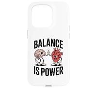 Brain Heart Hi-Five Emotional Intelligence Balance Is Power Coque pour iPhone 15 Pro