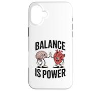 Brain Heart Hi-Five Emotional Intelligence Balance Is Power Coque pour iPhone 16 Plus