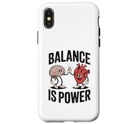 Brain Heart Hi-Five Emotional Intelligence Balance Is Power Coque pour iPhone X/XS