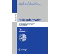 Brain Informatics: 18th International Conference, BI 2025, Bari, Italy, November 11-13, 2025, Proceedings, Part II