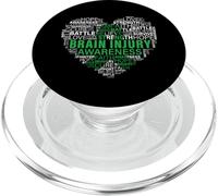 Brain Injury Awareness Fighting Hope Support Strong Warrior PopSockets PopGrip pour MagSafe