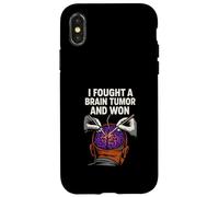 Brain J'Ai combattu Une tumeur au Cerveau et J'Ai gagné Une Super Chirurgie pour Hommes Coque pour iPhone X/XS