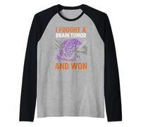 Brain J'Ai combattu Une tumeur au Cerveau et J'Ai gagné Une Super Chirurgie pour Hommes Manche Raglan
