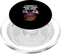 Brain J'Ai combattu Une tumeur au Cerveau et J'Ai gagné Une Super Chirurgie pour Hommes PopSockets PopGrip pour MagSafe