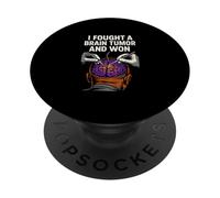 Brain J'Ai combattu Une tumeur au Cerveau et J'Ai gagné Une Super Chirurgie pour Hommes PopSockets PopGrip Adhésif
