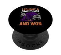 Brain J'Ai combattu Une tumeur au Cerveau et J'Ai gagné Une Super Chirurgie pour Hommes PopSockets PopGrip Adhésif