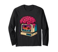 Brain Melting sur Ordinateur rétro Sunset Palms Manche Longue