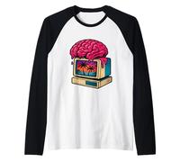 Brain Melting sur Ordinateur rétro Sunset Palms Manche Raglan