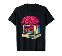 Brain Melting sur Ordinateur rétro Sunset Palms T-Shirt