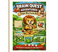 Brain Quest Adventures: Jungle Mini Puzzle Book: Fun Coloring and Puzzle Games for Kids Ages 4-7