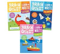 Brain Quest Learn to Write Series 3-Book Collection Set - Handwriting Practice and Early Learning for Preschool and Kindergarten