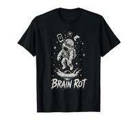Brain Rot Astronaute Graphic Surreal Space Gamer Meme Cadeau T-Shirt