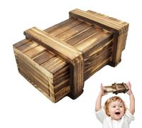 Brain Teaser Lock Box - Coffre à monnaie puzzle en bois avec compartiment secret, boîte cadeau interactive 3D Challenge pour et adultes pour divertir la motricité fine