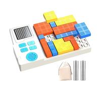 Brain Teaser Slide Puzzle - Handheld Learning Toy | Compact Educational Console Game with Levels and Cards, Fun Challenge Activity for Kids, Teens, Adults, iiq Improvement, Cognitive Skills, Travel