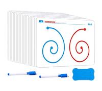 Brain Training Card Lot de 20 cartes mémoire pour entraînement cérébral, cartes d'entraînement cognitif | Carte de coordination main-cerveau pour la motricité fine, carte D