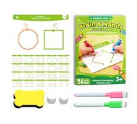 Brain Training Cards Set de 20 pièces éducatives Logic Learning Toy, Hand Coordination Mind Development Range Cards, for Kids Adults, Left-right Brain Exercise, Fun Cognitive Skill