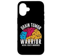 Brain Tumor Warrior Mental Health Awareness Women Men Kids Coque pour iPhone 16
