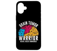 Brain Tumor Warrior Mental Health Awareness Women Men Kids Coque pour iPhone 16 Plus