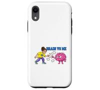 Brain Vs Me Overthinking Mind Humour Design Coque pour iPhone XR