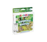 BrainBox Animaux Dangereux de Poche - Jeu de Cartes de Voyage Amusant et éducatif - À partir de 6 Ans - 1 Joueur ou Plus - 10 Minutes de Temps de Jeu