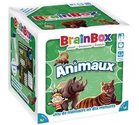 BRAINBOX : Animaux - Jeu Educatif d'Observation et de Mémoire pour Enfants dès 8 Ans - Testez Vos Connaissances sur Les Animaux - Apprendre en s'Amusant - 1 Joueur & + - 10 Min - Version Française