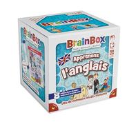 BRAINBOX : Apprenons l'Anglais - Jeu de Mémoire pour Enfants dès 8 ans - Jeu de Société pour Apprendre l'Anglais en s'Amusant - Jeu Educatif - 1 Joueur ou Plus - 10 Min - Version Française