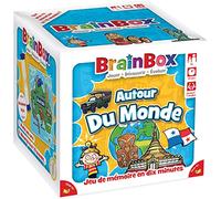 Jeu d’ambiance Asmodee BrainBox Voyage autour du monde Multicolore E