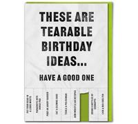 Brainbox Candy - Carte d'anniversaire amusante - avec bandes déchirables - « Tearable Ideas » - Cartes hilarantes pour lui, elle - Humour d'anniversaire coquine - Cartes fantaisie amusantes pour amis