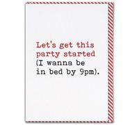 Brainbox Candy - Carte d'anniversaire amusante - « Get The Party Started » - Cartes hilarantes pour lui, elle - Humour d'anniversaire coquine - Cartes fantaisie amusantes pour amis et amis