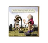 Brainbox Candy - Carte d'anniversaire amusante - Nudinits - « Lovely View Of The Peaks » - Carte de vœux humoristique - Fantaisie tricotée amusante - Pour lui, elle, homme, femme, amis, partenaire