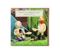 Brainbox Candy - Carte d'anniversaire amusante - Nudinits - « Semi From Jim » - Carte de vœux humoristique - Fantaisie tricotée amusante - Pour lui, elle, homme, femme, ami, partenaire