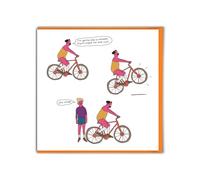 Brainbox Candy - Carte d'anniversaire amusante - « Pop A Wheelie » - Otherwhats - Illustration hilarante - Humour de dessin animé amusant - Dessin animé surréaliste - Cartes coquines pour hommes