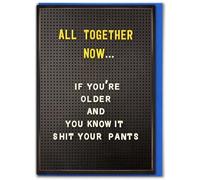 Brainbox Candy - Carte d'anniversaire amusante - « Shit Your Pants » - Cartes hilarantes pour lui, elle - Cartes d'anniversaire humoristiques coquines - Pour homme, femme, amis, compagnons
