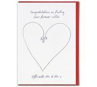 Brainbox Candy - Carte de mariage amusante - « Mr & Mr Forever Willies » - Cartes hilarantes pour couple - Cartes de mariage gay humoristiques coquines - Pour hommes, amis, compagnons