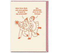 Brainbox Candy - Carte de Noël amusante - « Nice Tree Put Up Yourself » - Cartes de Noël hilarantes pour lui, elle, amis, famille - Humour saisonnier festif coquin