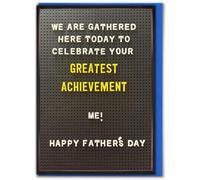 Brainbox Candy - Carte humoristique pour la fête des pères - « Greatest Achievement » - Carte coquine de la part de son fils et de sa fille - Humour amusant - Cartes de blague pour papa et père