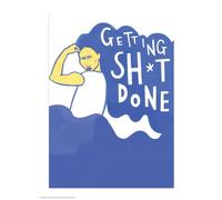 Brainbox Candy Carte postale amusante - « Getting Sh*t » - Fran Hooper - Pop Art moderne - Impression motivante A6 - Pour amis et collègues