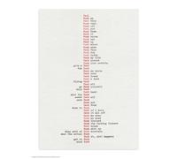 Brainbox Candy Carte postale grossière - « Type F * ck » - Hayden Kays Art - Impression A6 - Typographie audacieuse - Humour adulte pour toutes les occasions