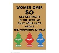 Brainbox Candy Carte postale officielle Magda Archer - « Women Over 50 » - Cartes postales amusantes - Art Magda Archer - Impression A6 - Carte postale artistique