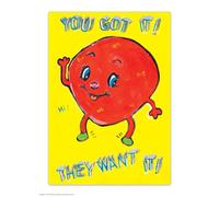 Brainbox Candy Carte postale officielle Magda Archer - « You Got It » - Cartes postales amusantes - Art Magda Archer - Impression A6 - Carte postale artistique