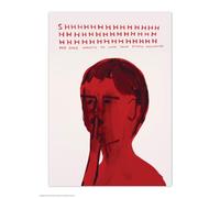 Brainbox Candy David Shrigley Carte postale officielle « SHHH, No one Wants to Hear» - Cartes postales amusantes - Art de David Shrigley - Impression A6 - Carte postale artistique