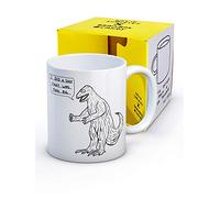 Brainbox Candy David Shrigley - Mug à café grossier - Coffret cadeau fantaisie de Noël ou d'anniversaire pour elle et lui - Motif dinosaure - Vendu exclusivement