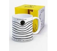 Brainbox Candy David Shrigley - Mug humoristique pour adultes - « Disruption » - Tasse fantaisie dans une boîte - Idée cadeau coquine pour homme et femme - Design artistique insolite - Tasse en