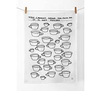 Brainbox Candy Torchon officiel David Shrigley | Torchon amusant | Cadeaux pour les amateurs de thé | Cadeaux d'anniversaire pour lui/elle | Idée cadeau pour homme/femme