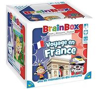 BRAINBOX : Voyage en France - Jeu de Mémoire et Observation pour Enfants dès 8 Ans - Jeu de Société Educatif pour Apprendre en s'Amusant - 1 Joueur &+ - 10 Min -Version Française