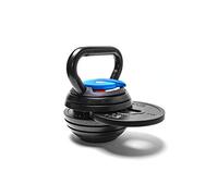 BRAINGAIN Kettlebell intelligent réglable de 3 à 18 kg | Kettlebell 7 en 1 avec 7 niveaux de poids (3 kg, 5,5 kg, 8 kg, 11 kg, 13,5 kg, 16 kg, 18 kg) | Design peu encombrant pour l'entraînement à la