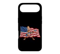Brainrot 4th July US Flag America Tung Sahur Electric Guitar Coque pour iPhone Air